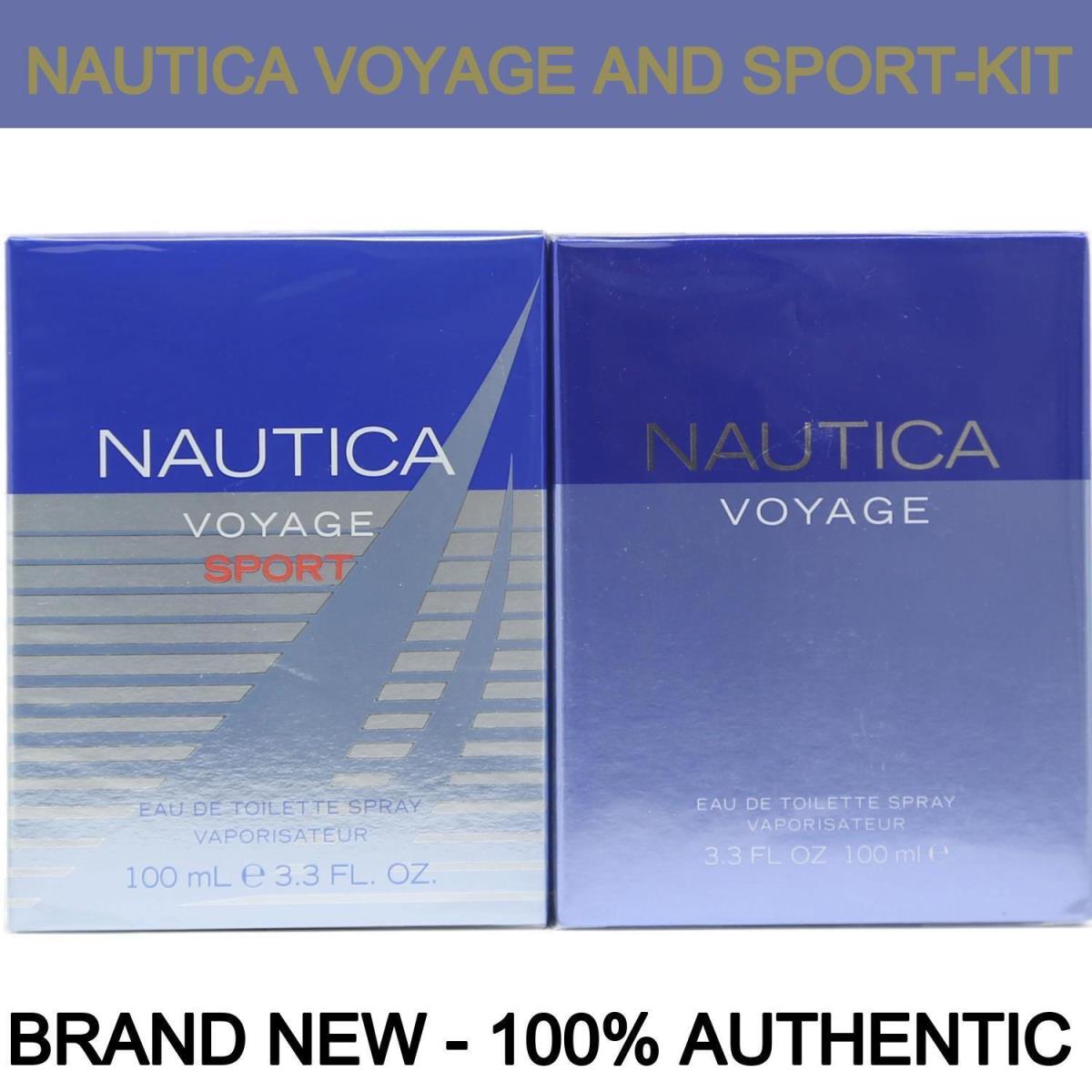 Nautica Voyage Sport Edt Men`s 2-Pack Spray 100ml/3.4oz