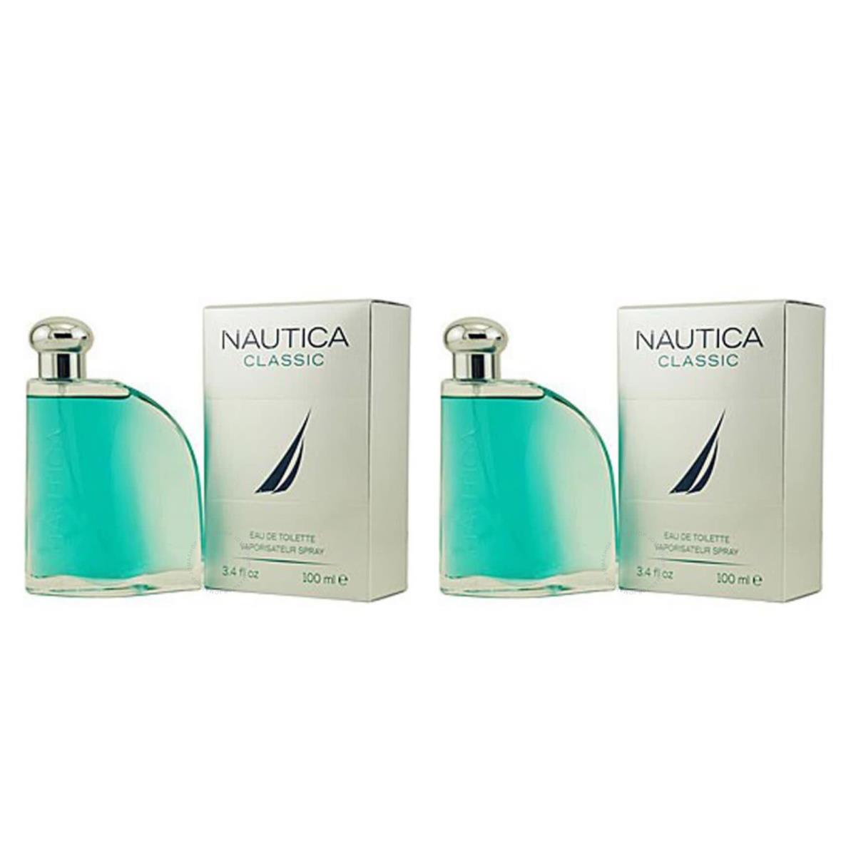 Nautica Classic Eau De Toilette Spray 3.4 oz 2 Pack