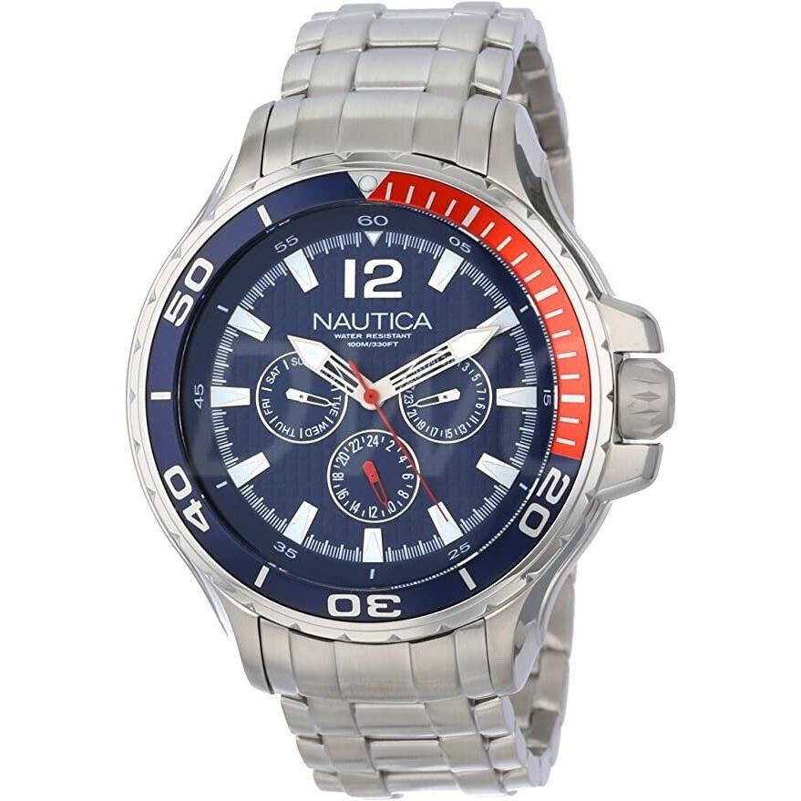 Nautica Men`s N22616G Nst 02 Classic Stainless Steel Watch