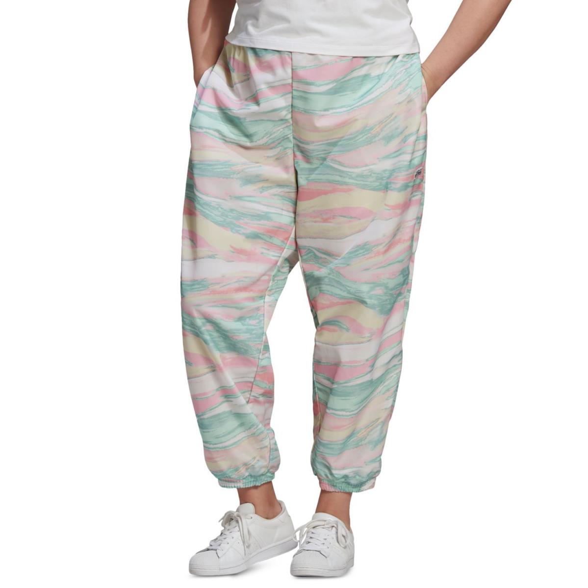 Adidas Womens Plus Size Printed Track Pants Color-multicolor Size-2X