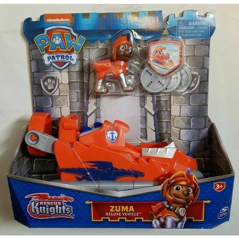 Paw Patrol Rescue Knights Deluxe Vehicle Choose Dragon Castle Series Knights ZUMA