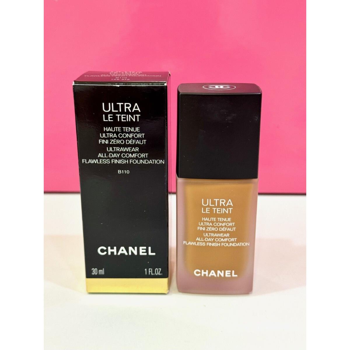 Chanel Ultra Le Teint Ultrawear All Day Comfort Foundation 1oz. Choose Shade B110