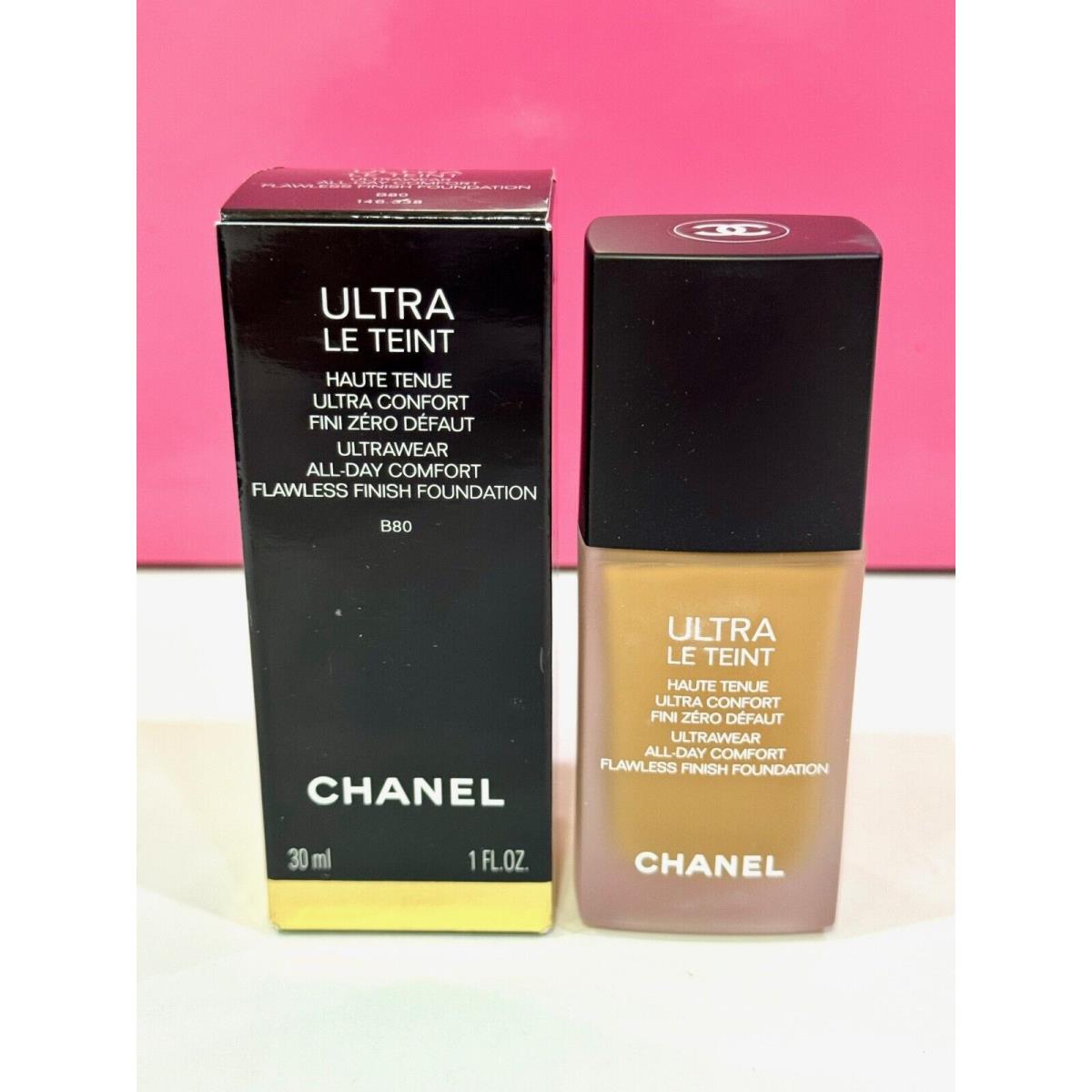 Chanel Ultra Le Teint Ultrawear All Day Comfort Foundation 1oz. Choose Shade B80