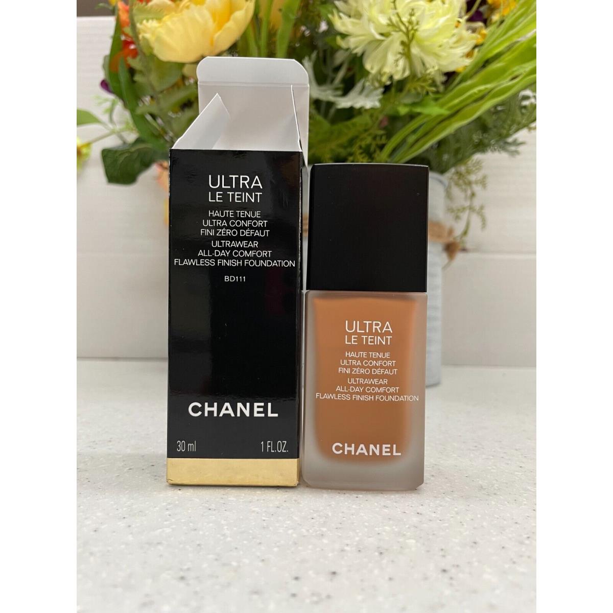 Chanel Ultra LE Teint Ultrawear All-day Comfort Flawless Foundation You Pick BD111 (Deep Shade, golden undertone)