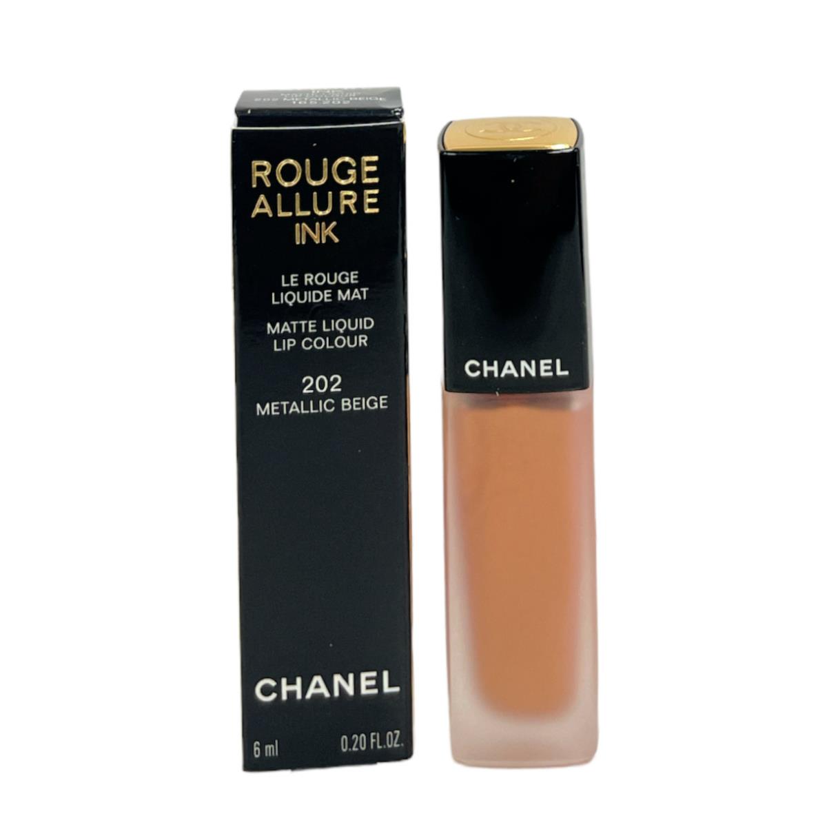 Chanel Rouge Allure Ink Matte Liquid Lip Color 6mL / 0.20oz You Pick 202 Metallic Beige