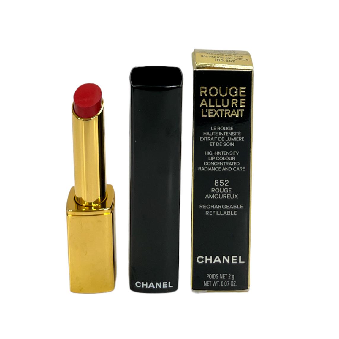 Chanel Rouge Allure L`extrait High Intensity Lip Color 2g / .07oz You Pick 852 Rouge Amoureux