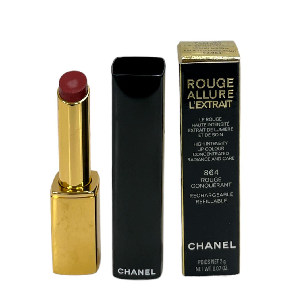 Chanel Rouge Allure L`extrait High Intensity Lip Color 2g / .07oz You Pick 864 Rouge Conquerant