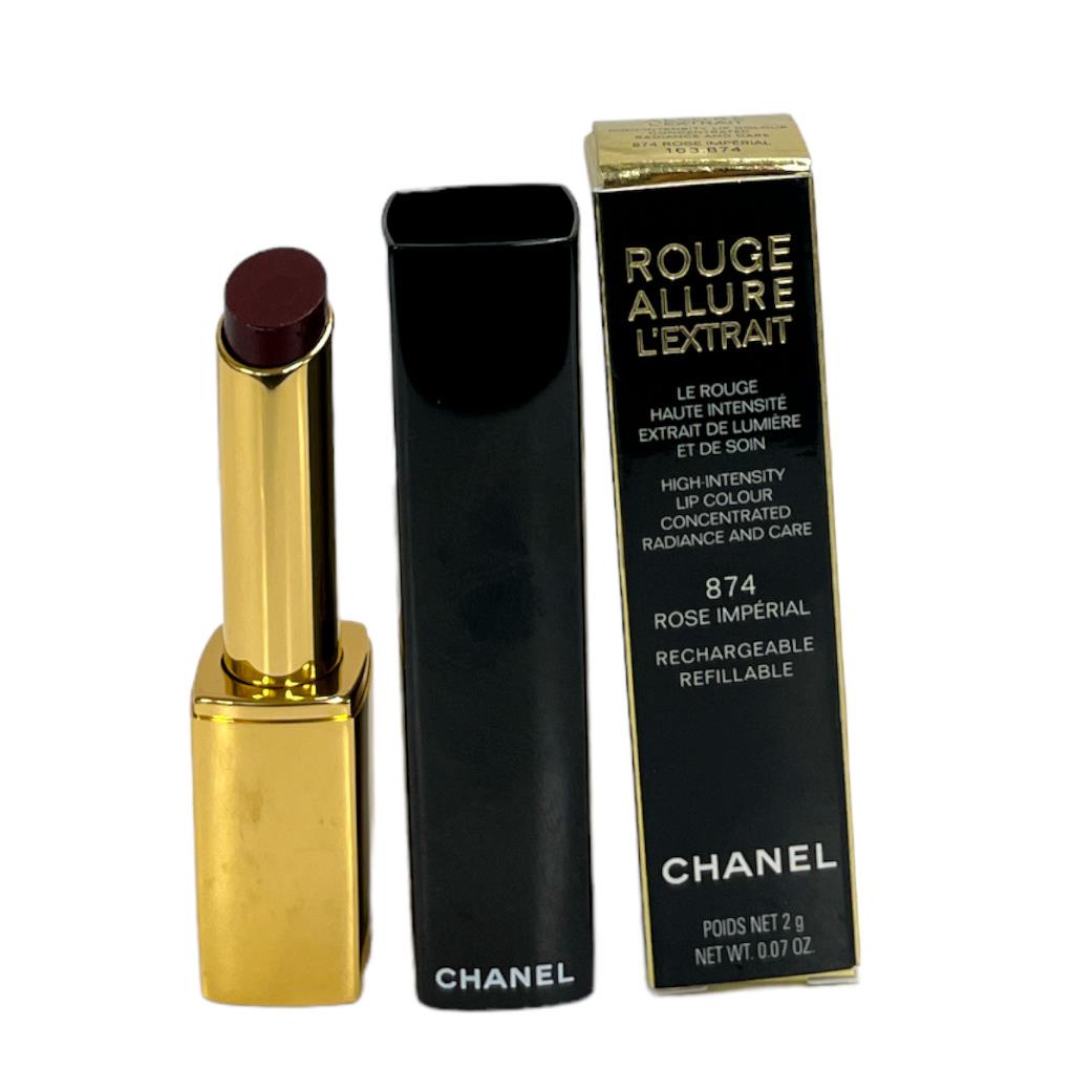 Chanel Rouge Allure L`extrait High Intensity Lip Color 2g / .07oz You Pick 874 Rose Imperial