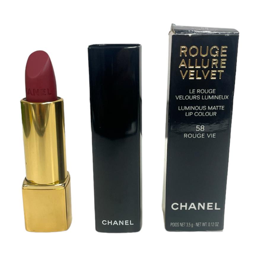 Chanel Rouge Allure Velvete Luminous Matte 3.5g/0.12oz As Seen In Pics 58 Rouge Vie