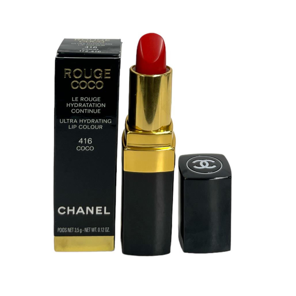 Chanel Rouge Coco Ultra Hydrating Lip Colour 3.5g / 0.12oz You Pick 416 Coco