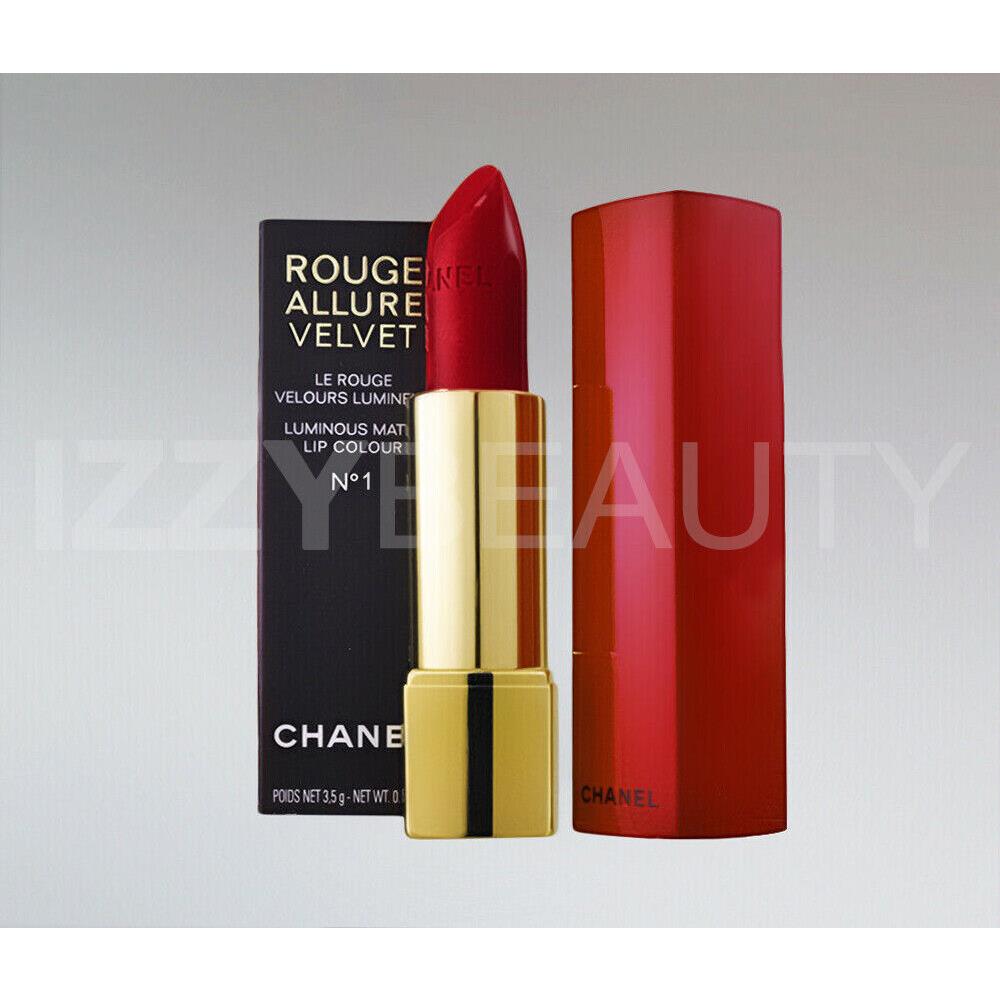 Chanel Rouge Allure Velvet Lipstick Holiday Red Case Htf