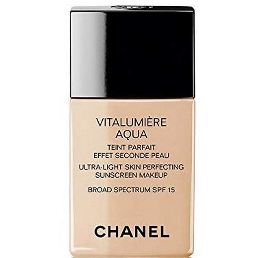 Chanel Vitalumiere Aqua Ultra-light Sunscreen Makeup Spf 15 12 Beige Rose