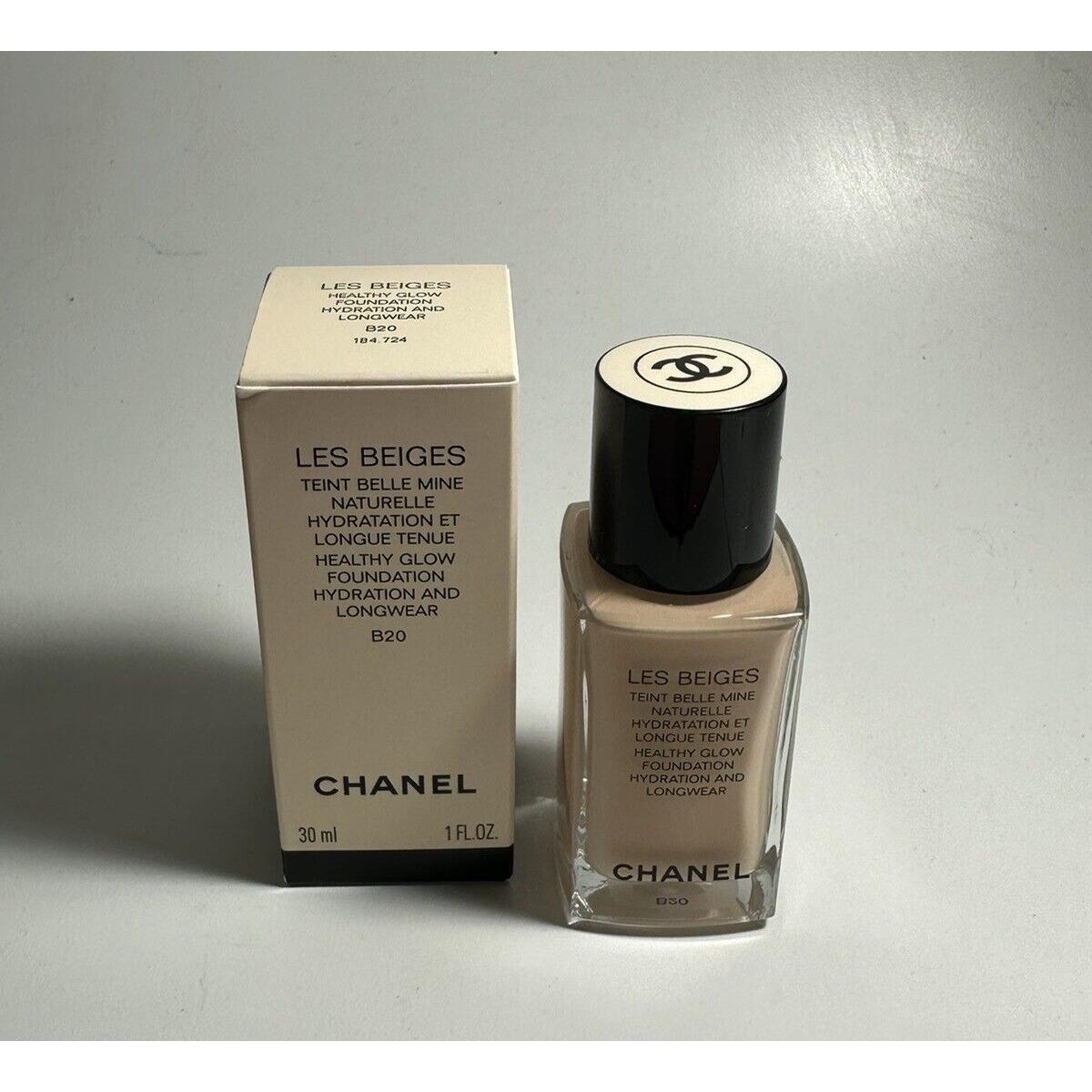 Chanel Les Beiges Healthy Glow Foundation Hydration and Longwear B20 - 1 fl oz