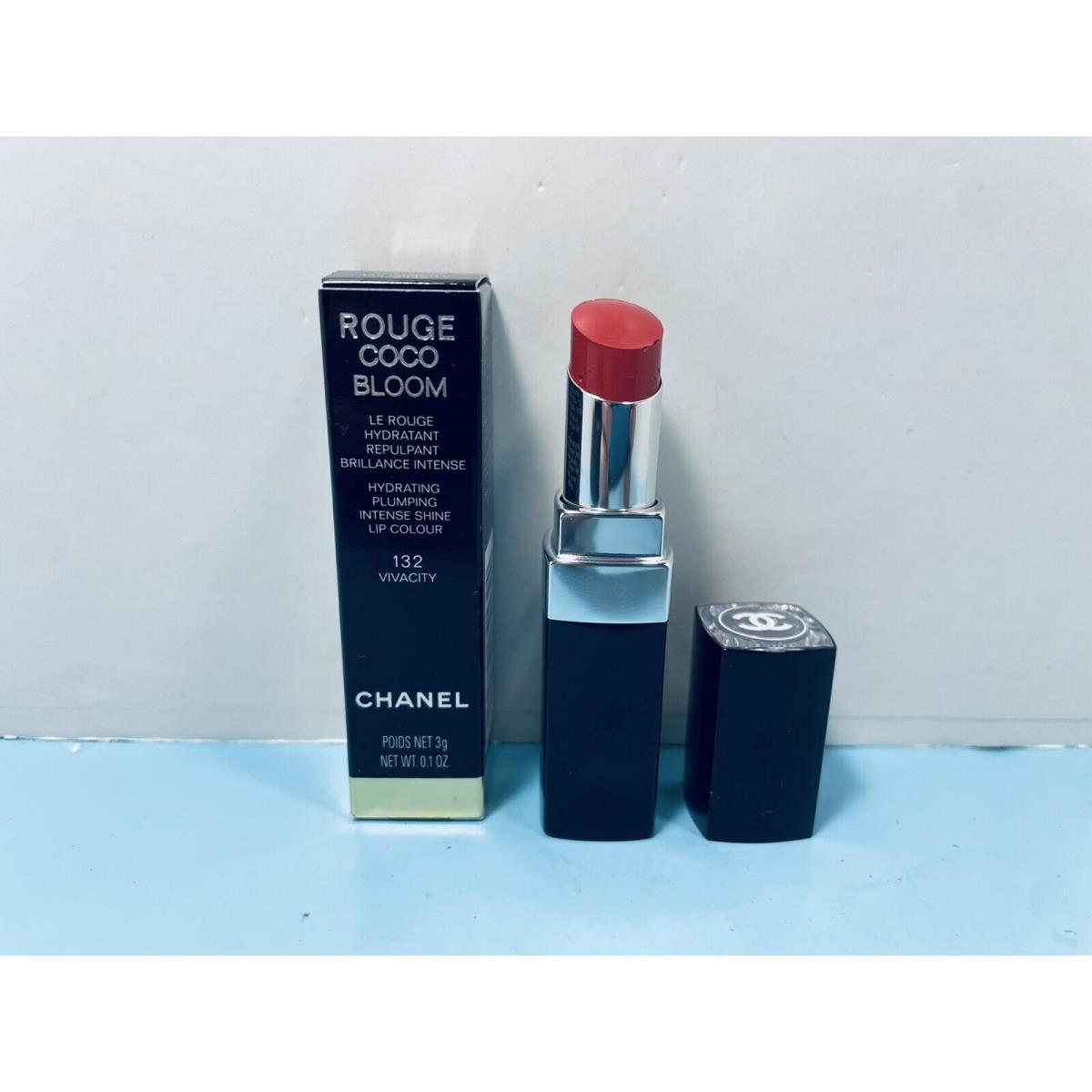 Chanel - Rouge Coco Bloom -plumping Intense Shine Lip Colour - 132 Vivacity -new