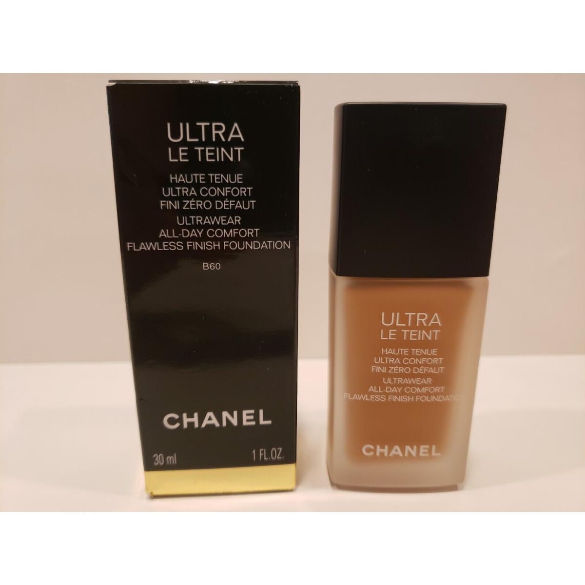 Chanel Ultra Le Teint Ultrawear Flawless Liquid Foundation B60 1oz