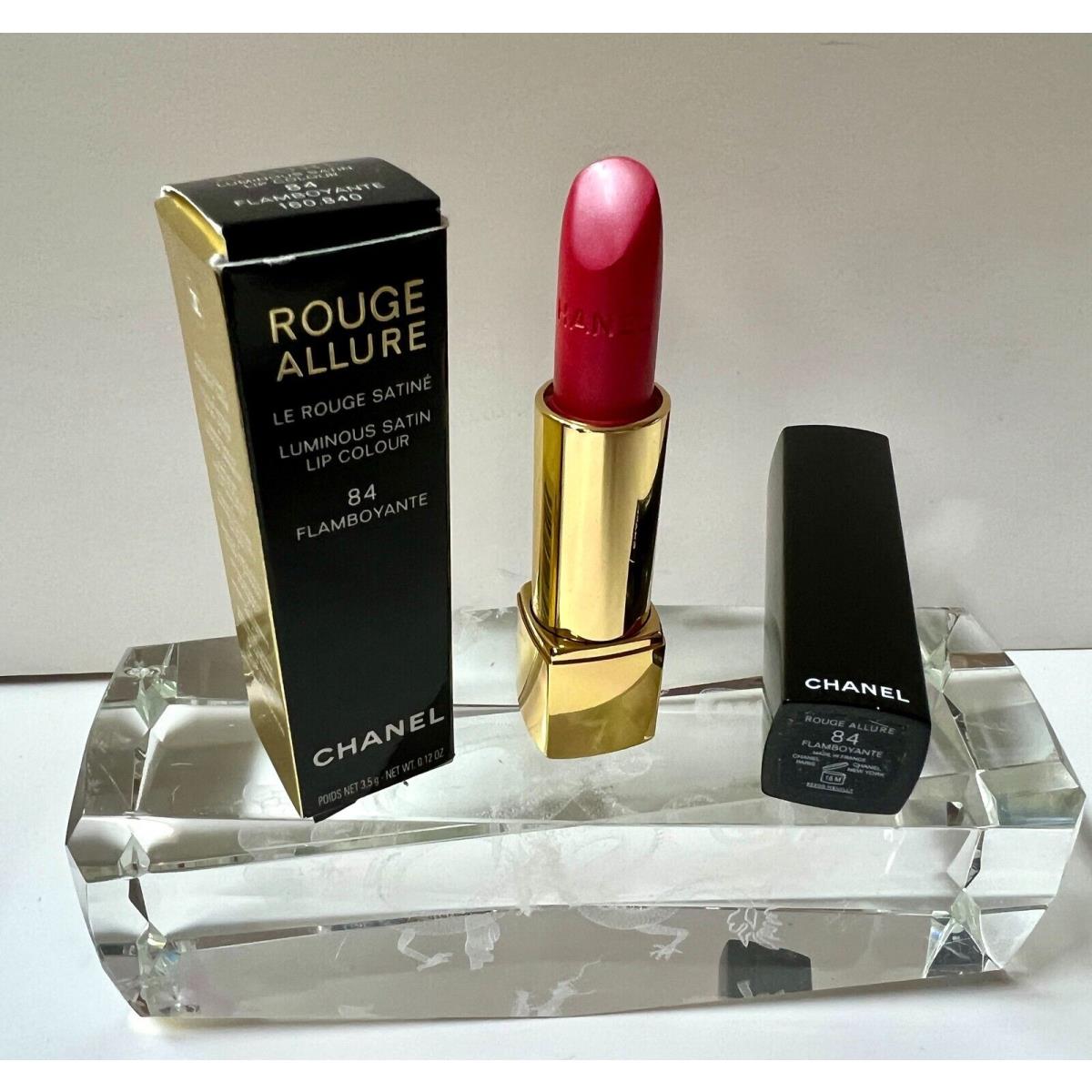 Flamboyante 84 Chanel Rouge Allure Lipstick Luminous Satin Lip Colour