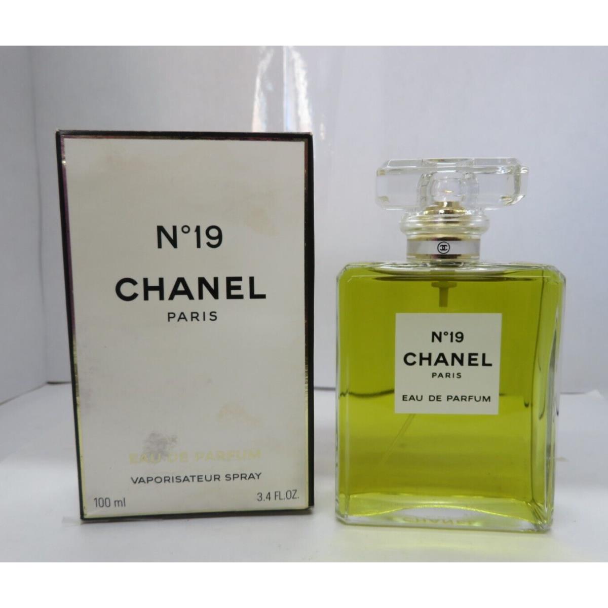 Chanel No 19 Eau De Parfum Spray 3.4 fl oz/100 ml Rare Read Descr