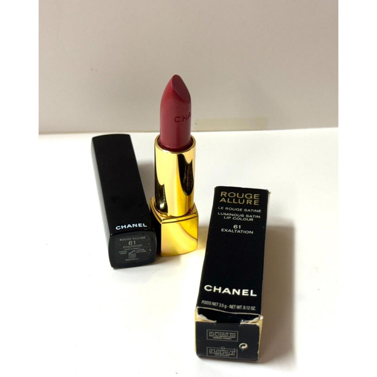 1 x 61 Exaltation Chanel Rouge Allure Lipstick Luminous Satin Lip