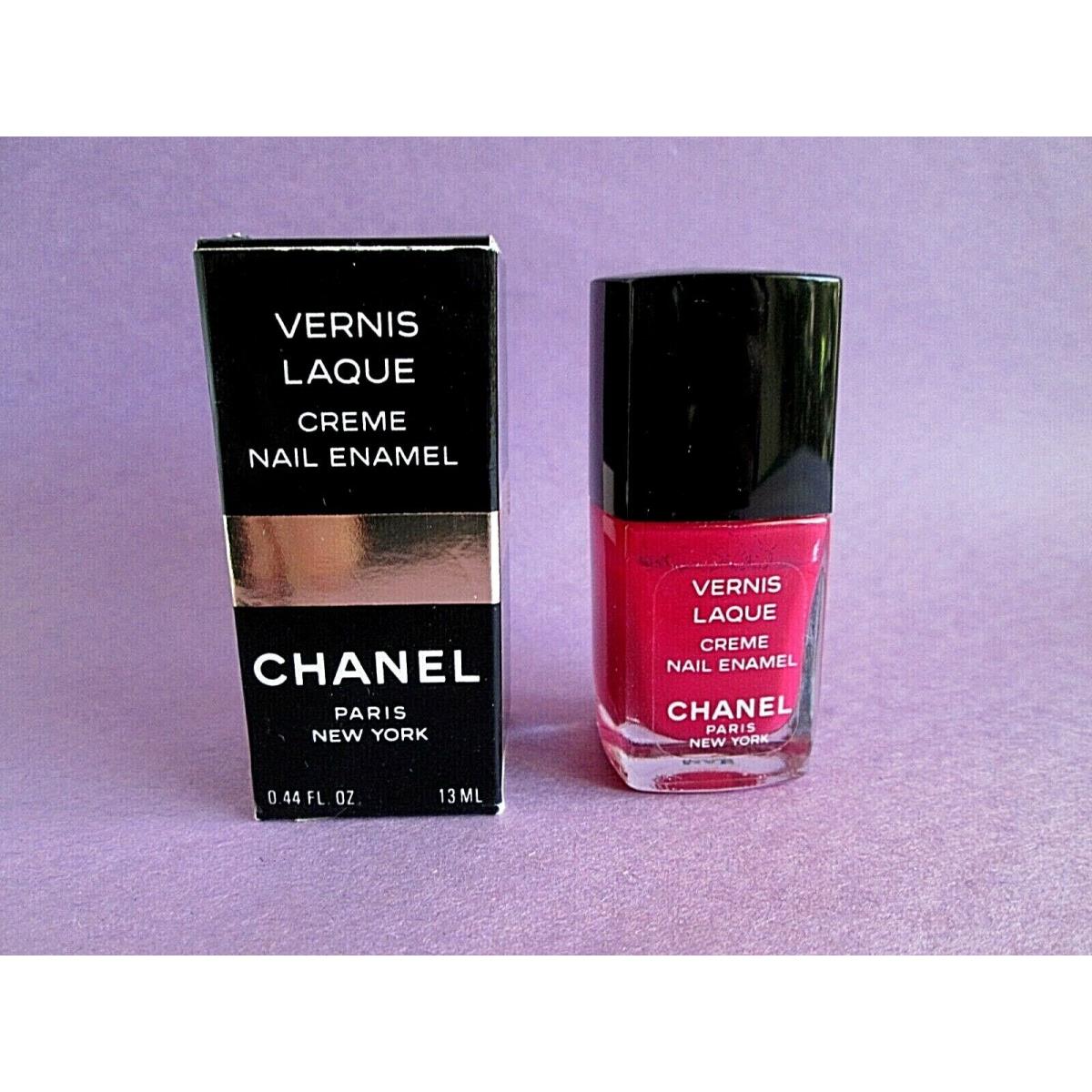 Satin Red Vintage Chanel Vernis Laque Nail Colour Creme Nail Enamel Rouge Sat