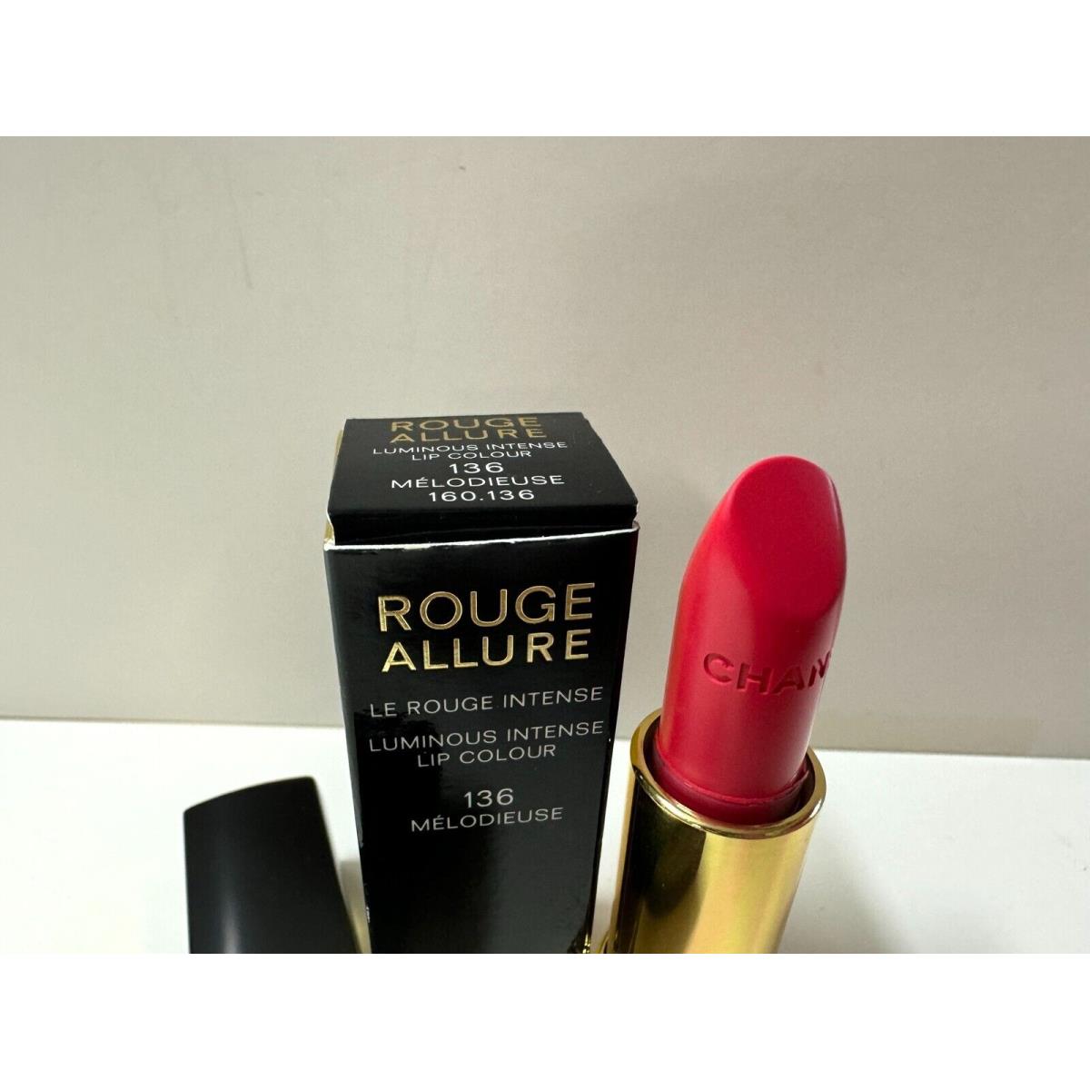 1 x Melodieuse 136 By Chanel Rouge Allure Le Rouge Intense Lipcolour