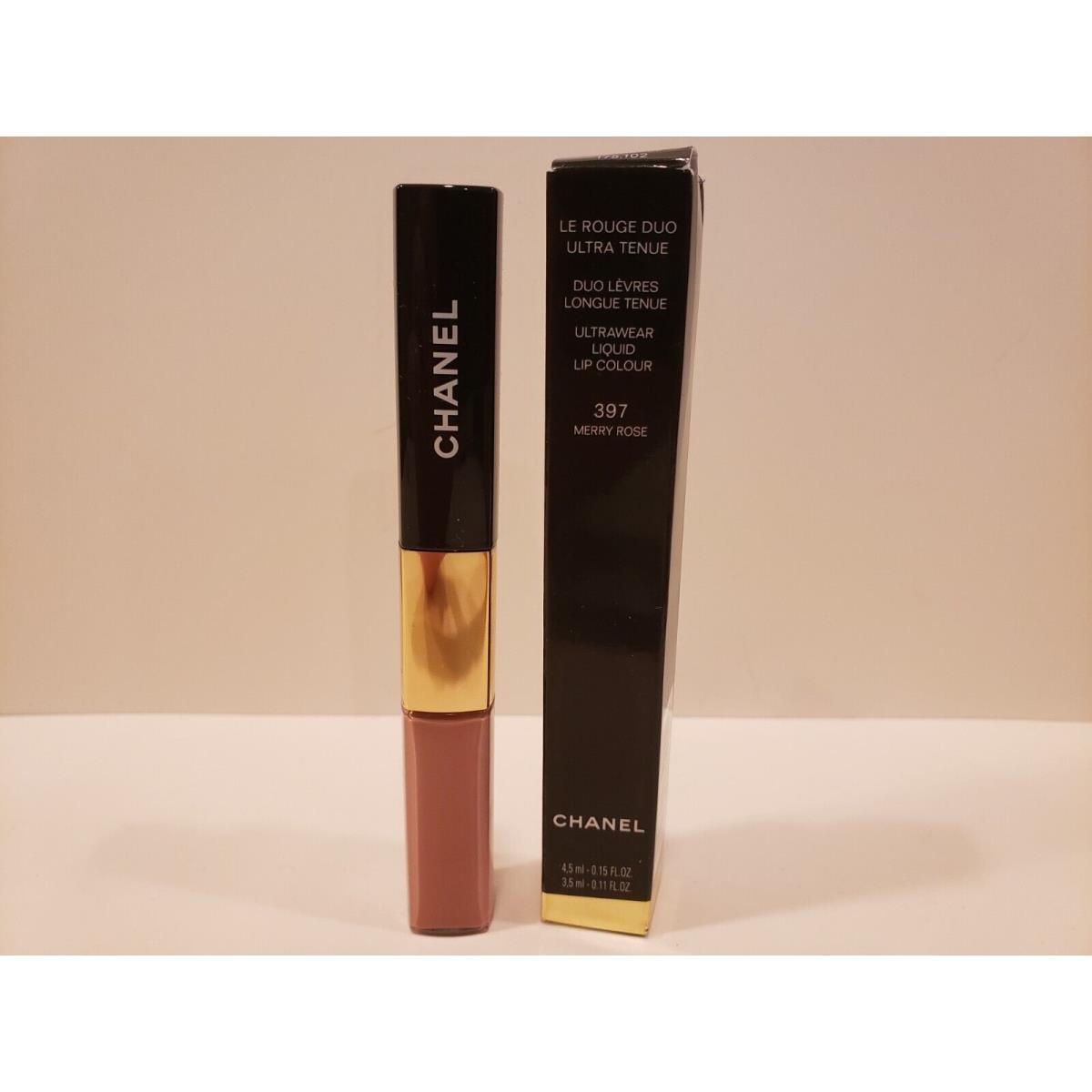 Chanel Le Rouge Duo Ultra Tenue Ultrawear Liquid Lipgloss 397 Merry Rose 0.26Oz