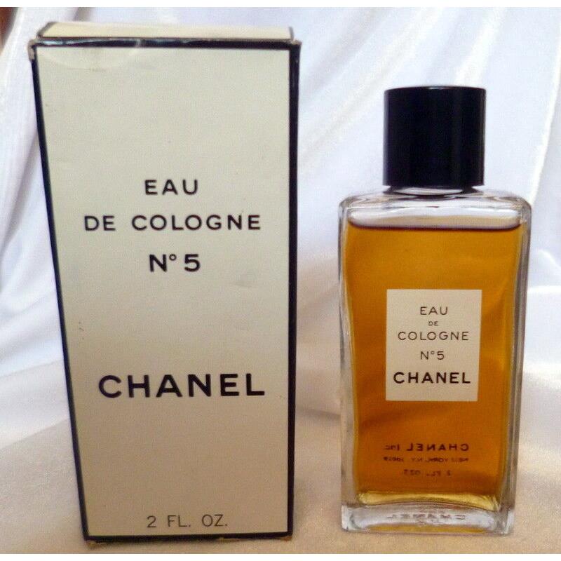 Vintage 2 Oz Bottle Chanel Eau De Cologne Paris In Box