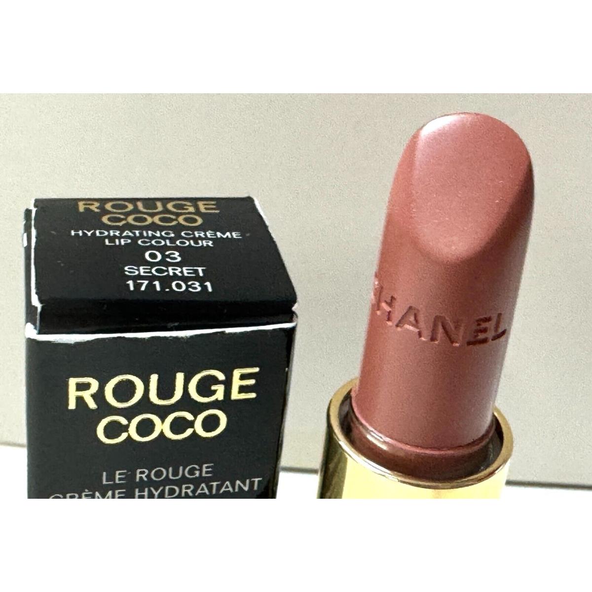 1 x 03 Secret by Chanel Rouge Coco Hydrating Creme Lip Colour