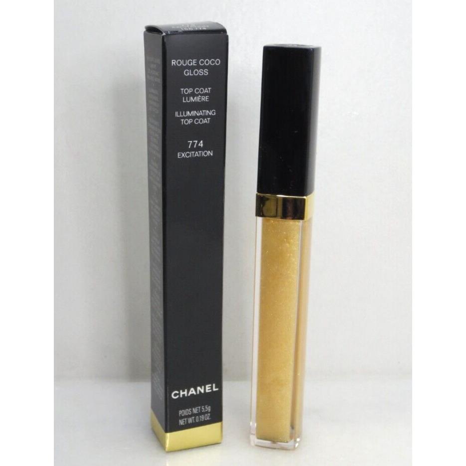 Chanel Rouge Coco Gloss Illuminating Top Coat 774 Excitation 0.19 OZ - Boxed