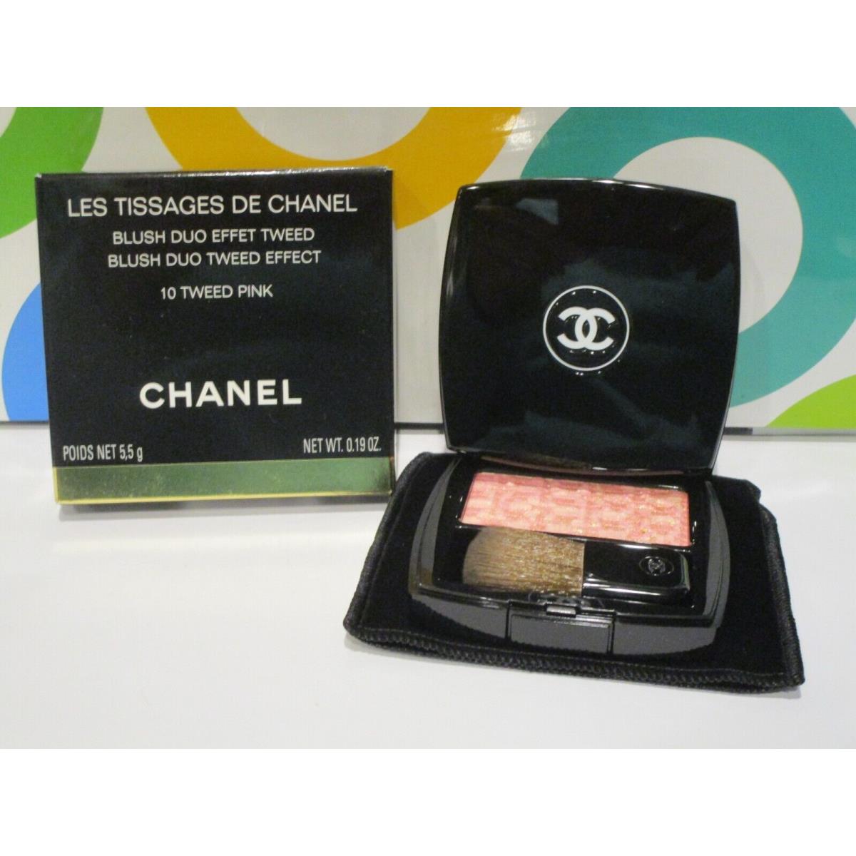 Chanel Les Tissages DE Chanel Blush Duo Tweed Effect 10 Tweed Pink