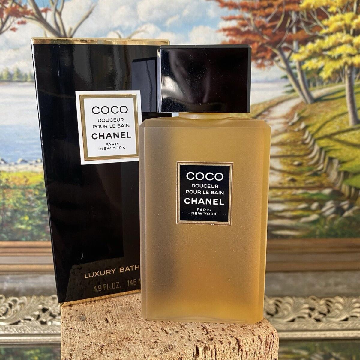 Old Stock Chanel Coco Douceur Pour Le Bain Luxury Bath Oil 4.9 oz 145 Ml+box