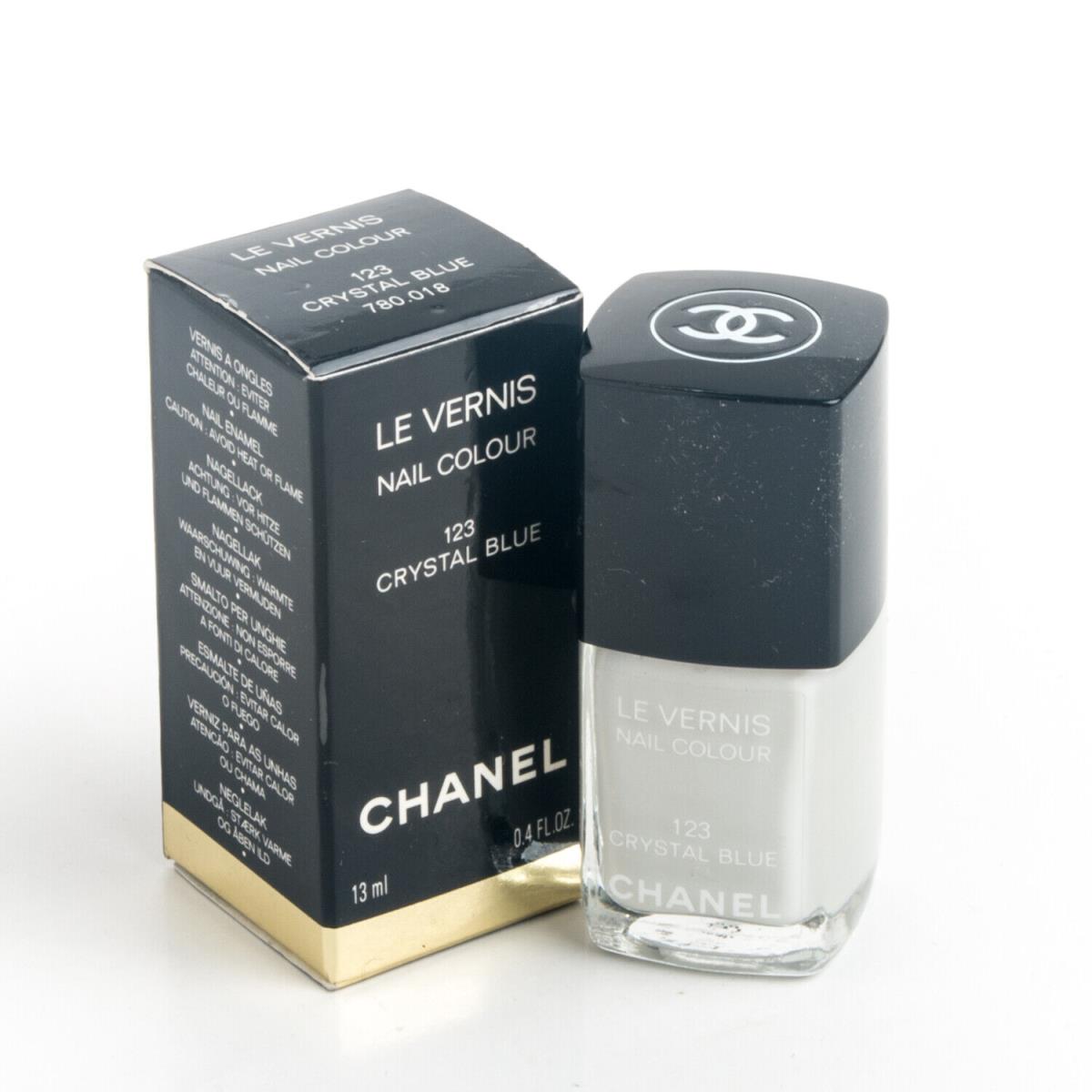 Chanel Le Vernis Nail Colour Polish 123 Crystal Blue .4OZ Color