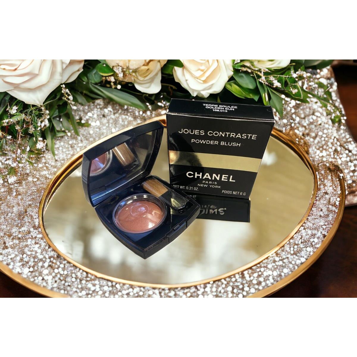 Chanel Joues Contraste Powder Blush in Terre Brulee/golden Sun Rare