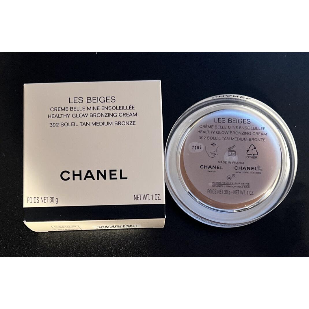 Chanel 392 Soleil Tan Medium Bronze Les Beiges Healthy Glow Bronzing Cream 1oz