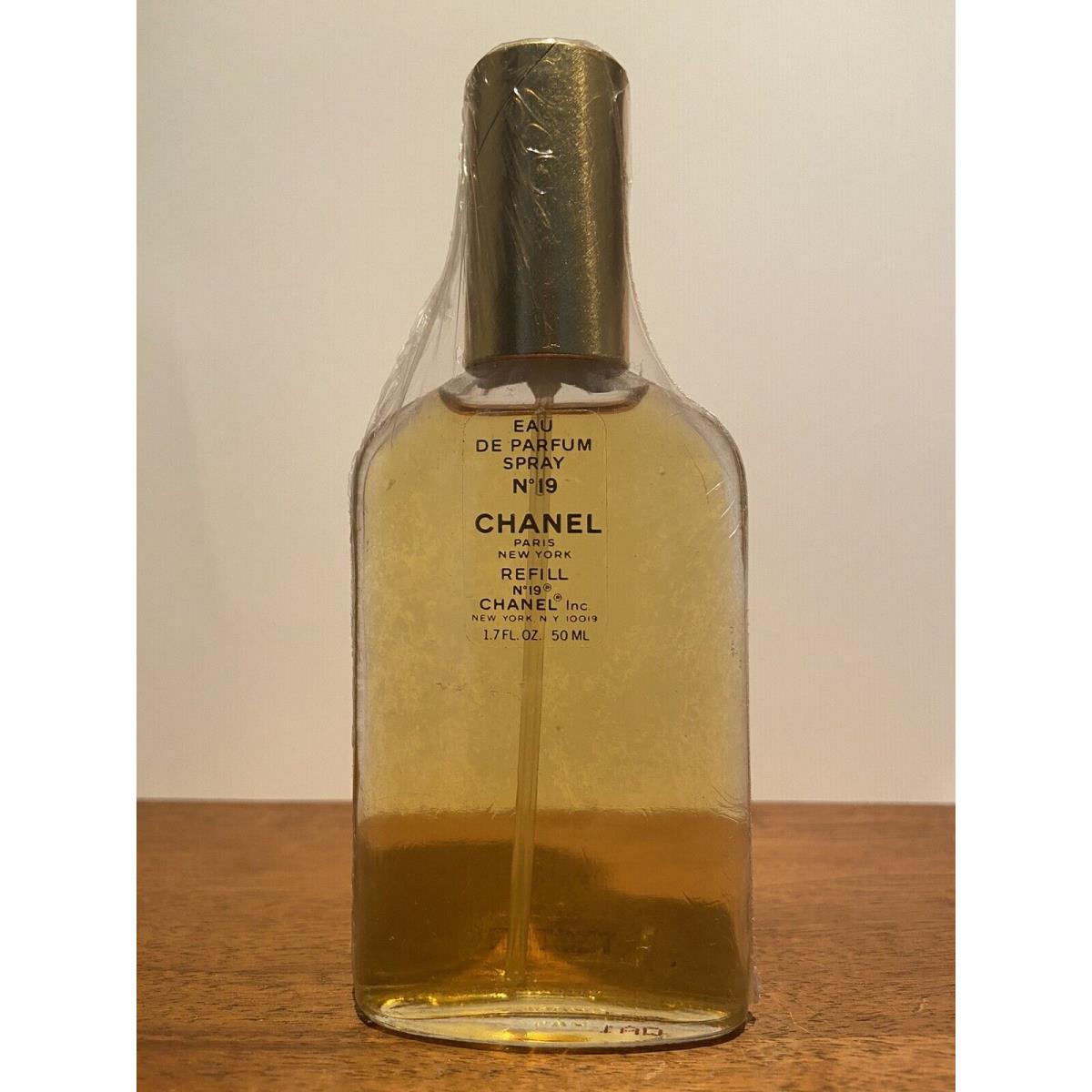 Chanel N 19 Vintage Old Formula 1.7 Oz/50 ml Eau de Parfum Spray Refill Rare