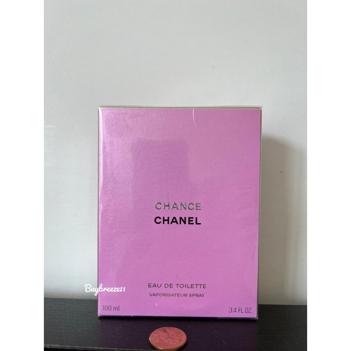 Chanel Chance Women Edt 3.4oz / 100ml Spray - Box