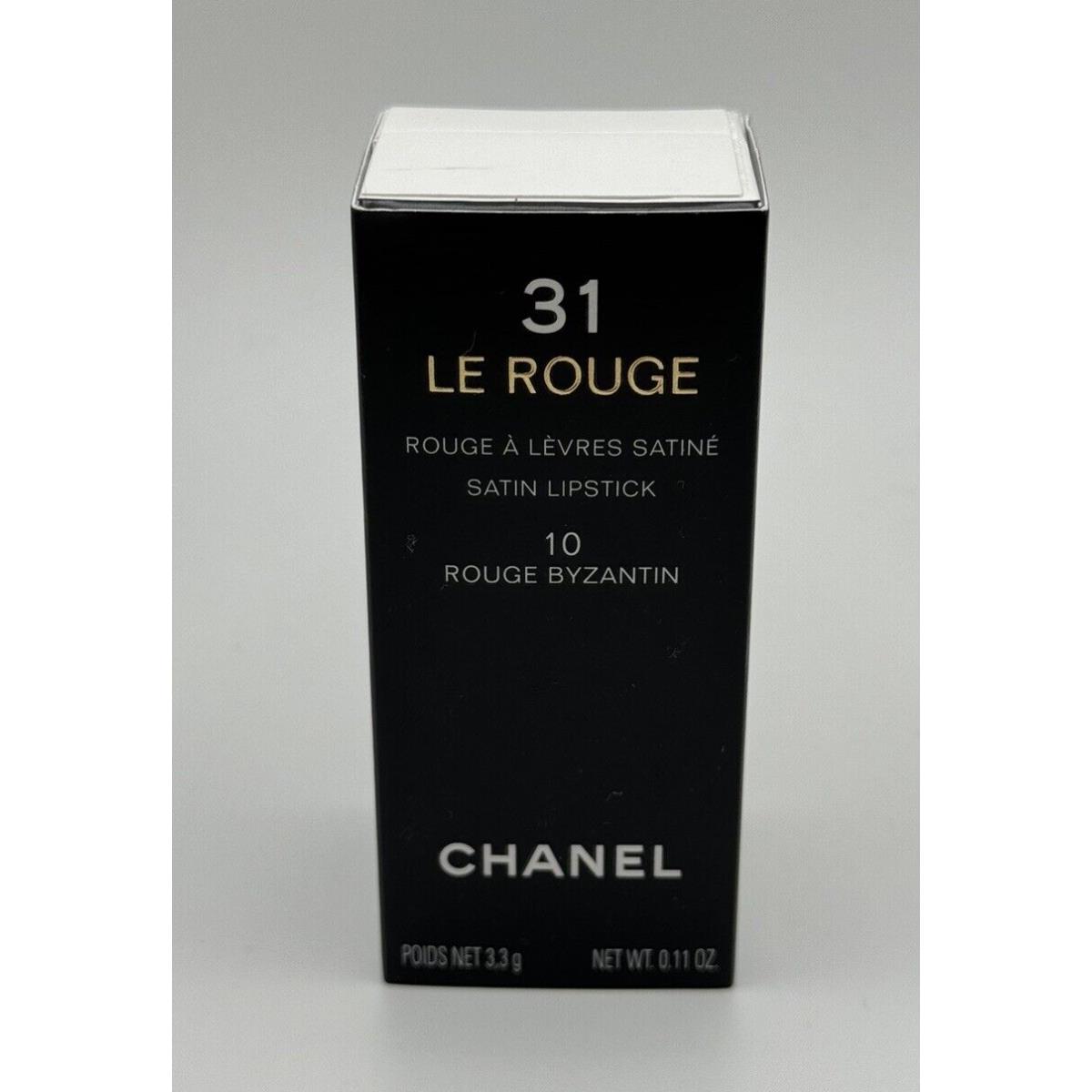 Chanel 31 LE Rouge Satin Lipstick 10 Rouge Byzantin 3.3g / .11 Oz