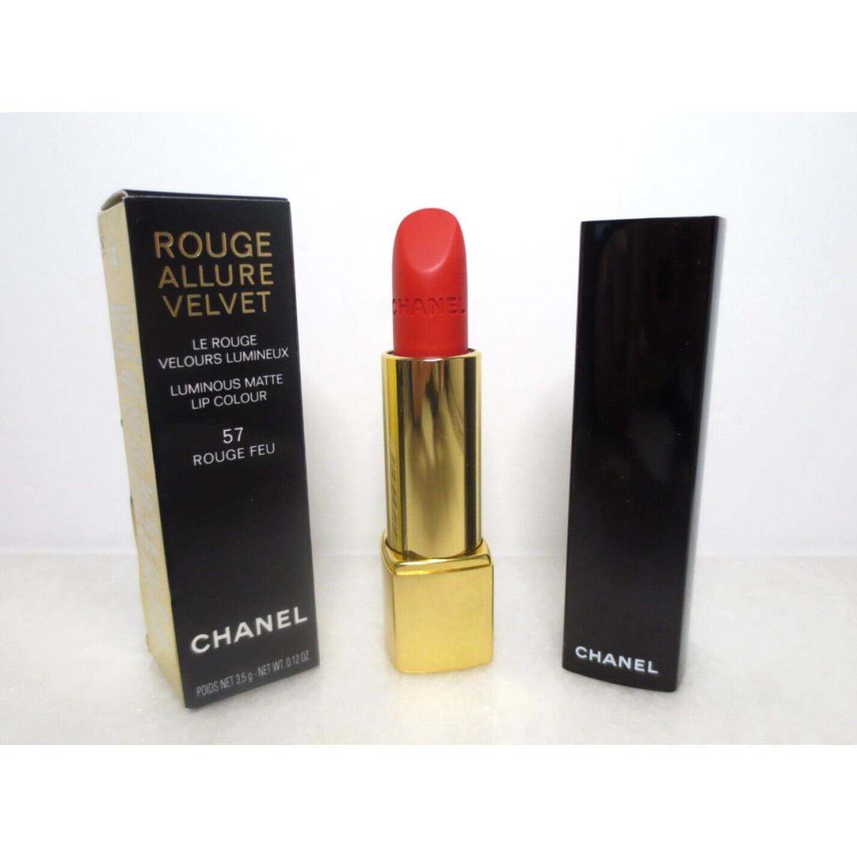 Chanel Rouge Allure Velvet Luminous Intense Lip Colour 57 Rouge Feu 0.12 OZ