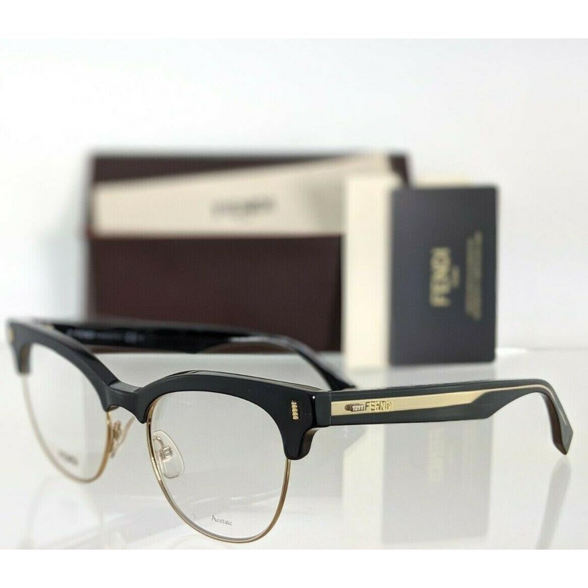Fendi eyeglasses  - Black & Gold Frame, Clear Lens 0