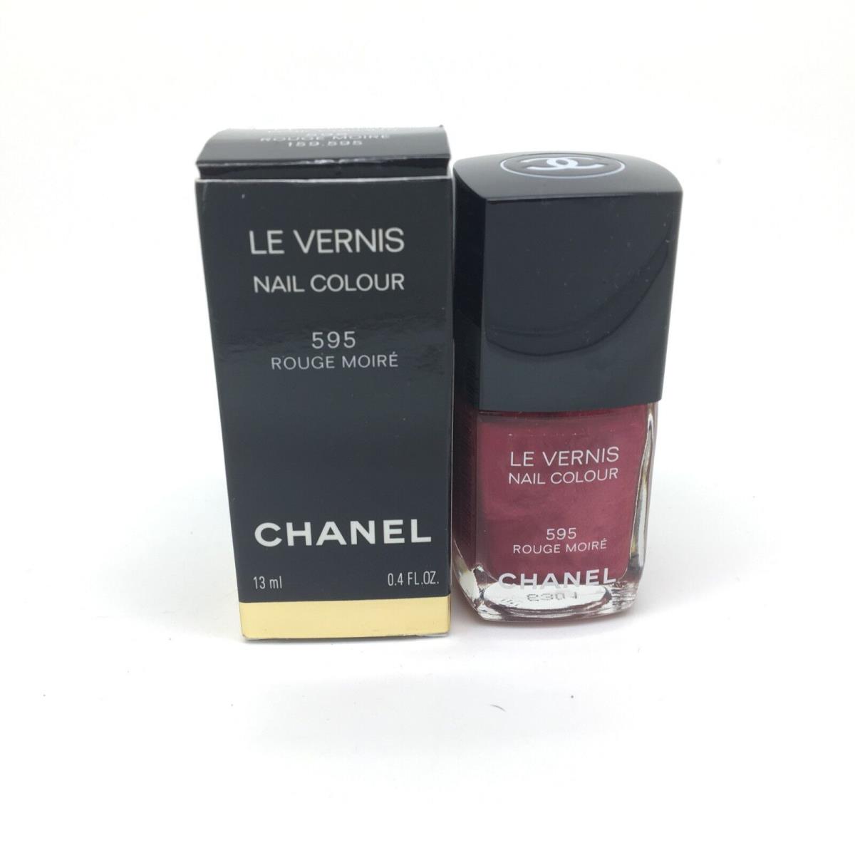 Chanel LE Vernis Nail Polish Colour 595 Rouge Moire Full Size Boxed