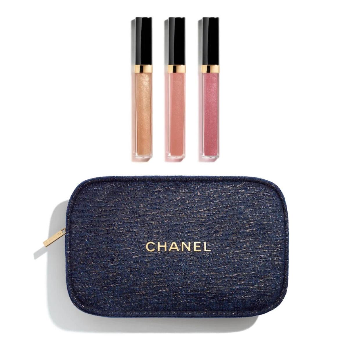 Chanel Lip Gloss Trio Gift Set with Gift Box