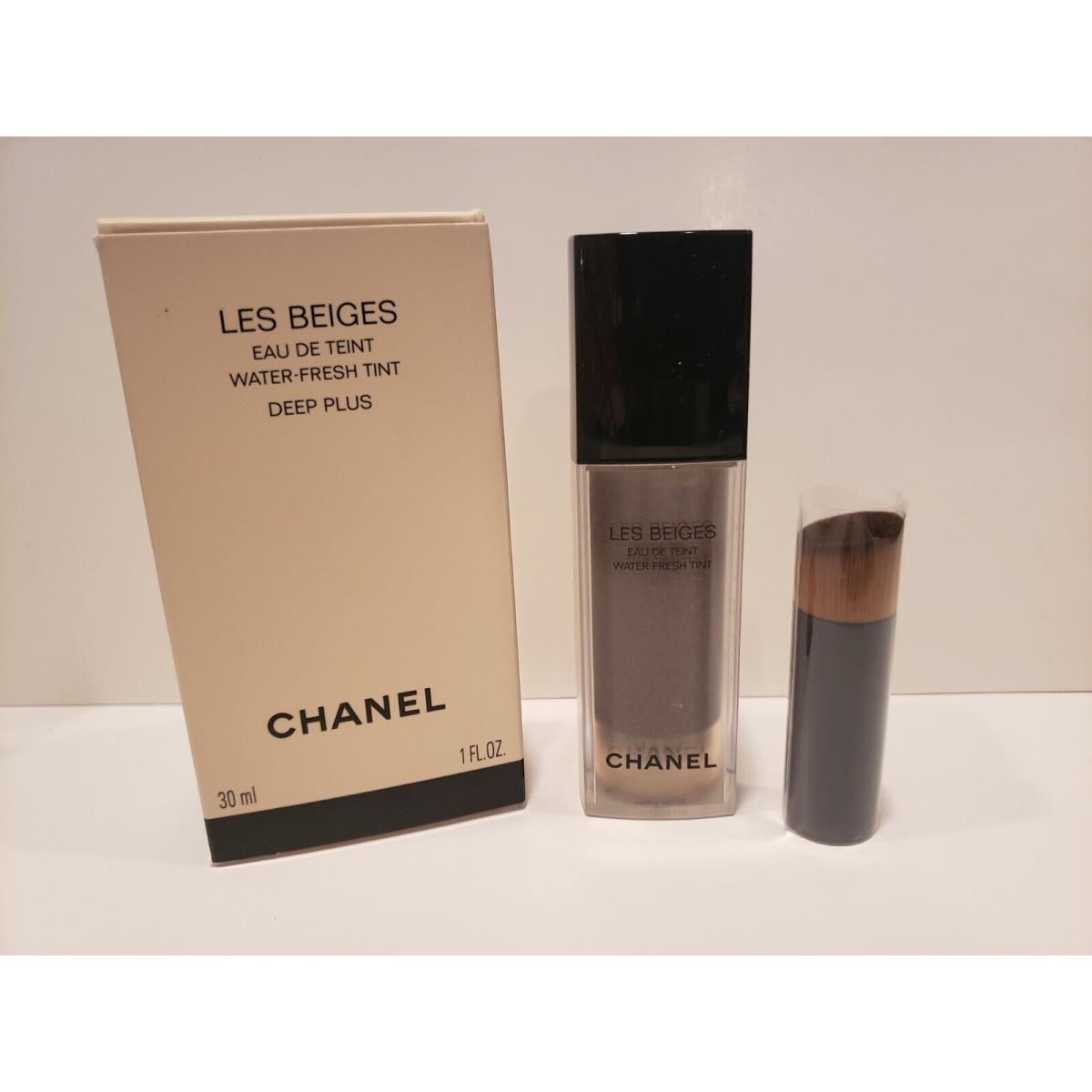 Chanel Les Beiges Eau De Teint Water Fresh Tint W/ Brush Deep Plus 1 oz