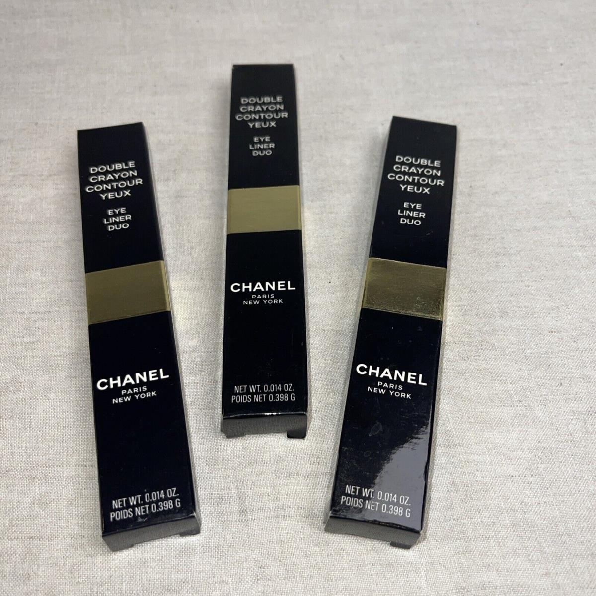 Chanel Double Crayon Contour Yeux Eye Liner Lot