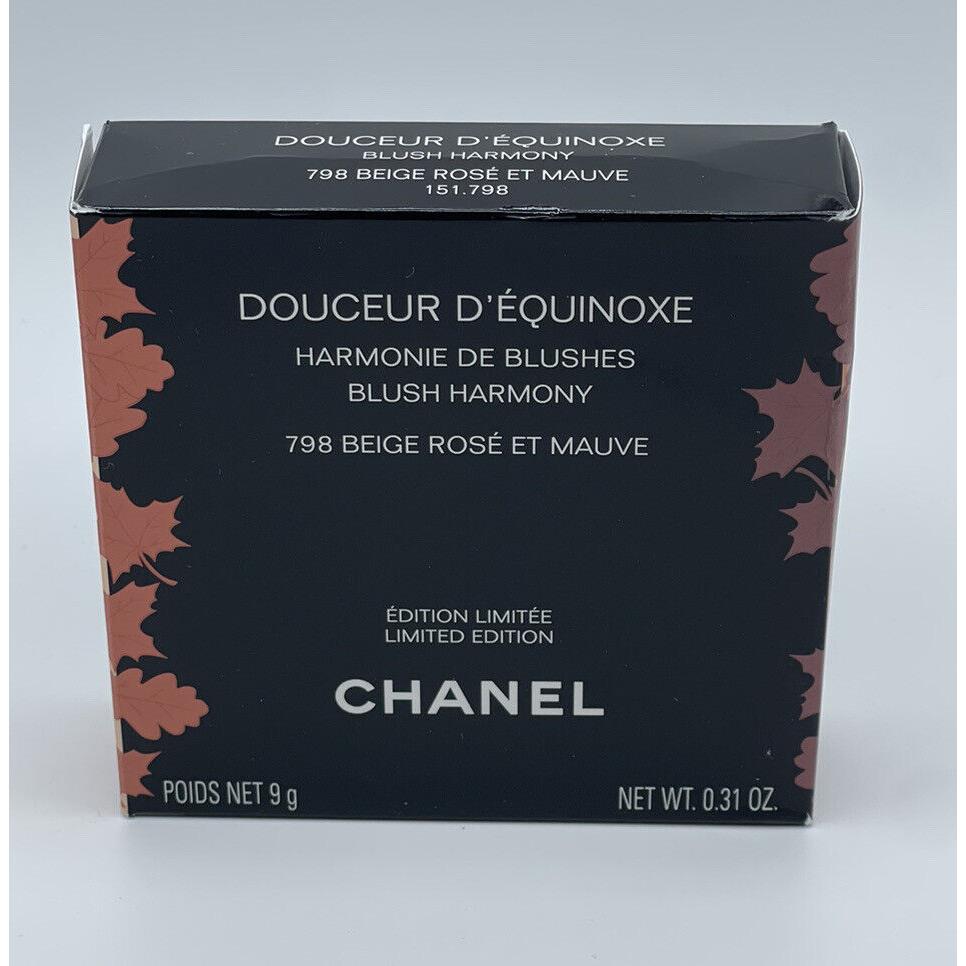 Chanel Douceur D Equinoxe Blush Harmony 798 Beige Rose ET Mauve .31 Oz / 9g