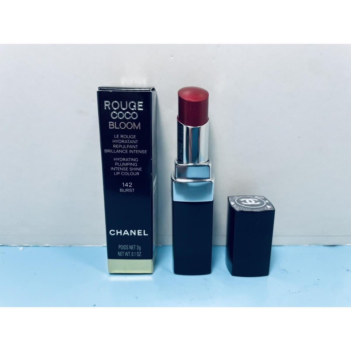 Chanel - Rouge Coco Bloom - Plumping Intense Shine Lip Colour - 142 Burst -new