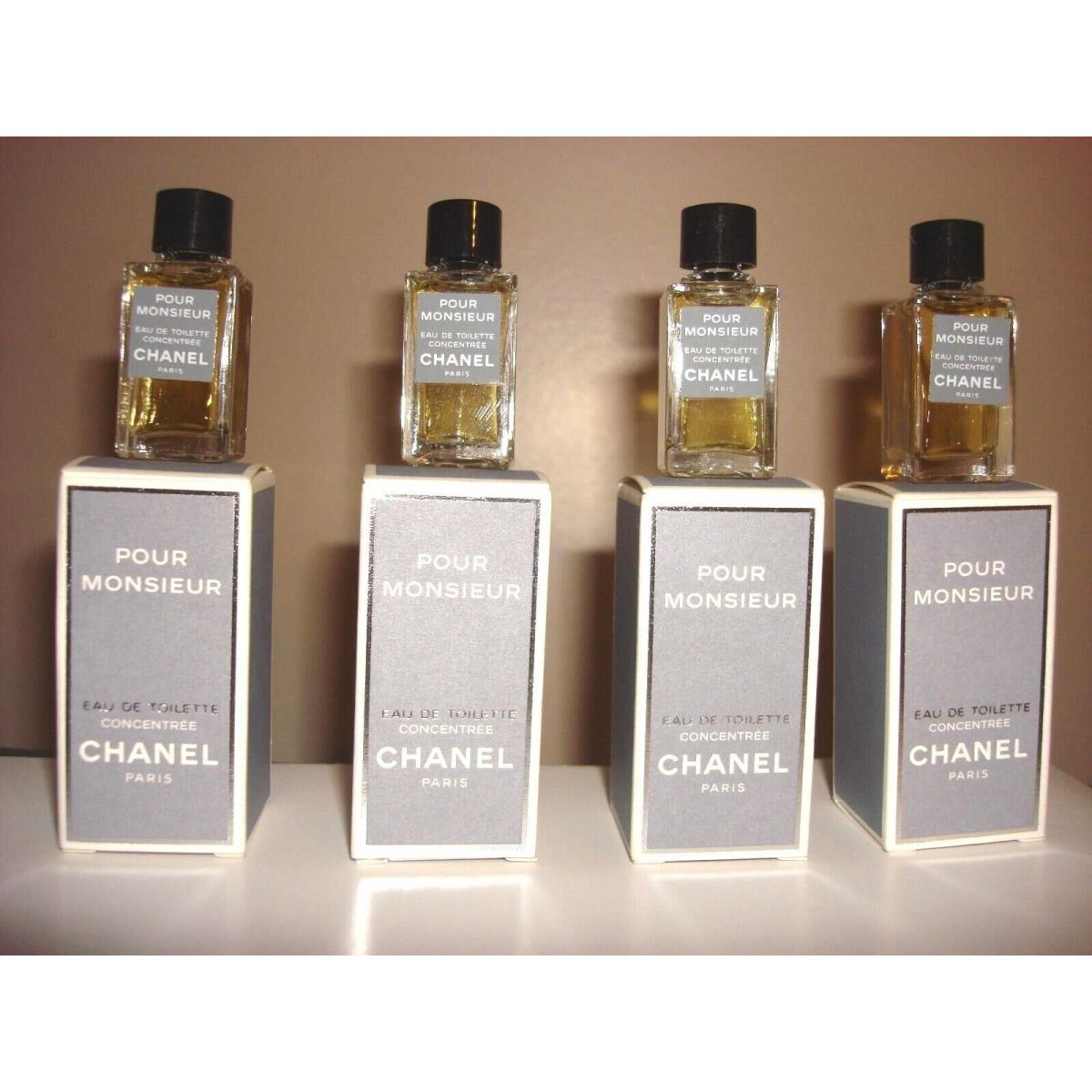 Pour Monsieur Chanel Edt 4 ML Mini`s Blow Out Price For Pack OF 4 Pieces