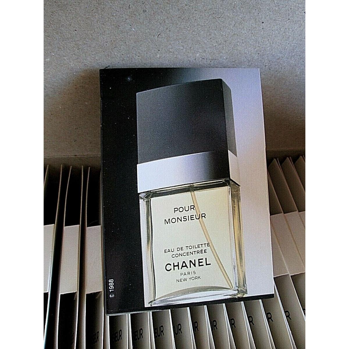 Set 50 1988 Vintage Chanel Pour Monsieur Eau de Toilette Concentree Samples Rare