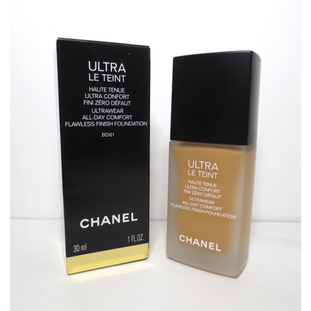 Chanel Ultra LE Teint All Day Comfort Flawless Finish Foundation BD61 1 OZ Boxed