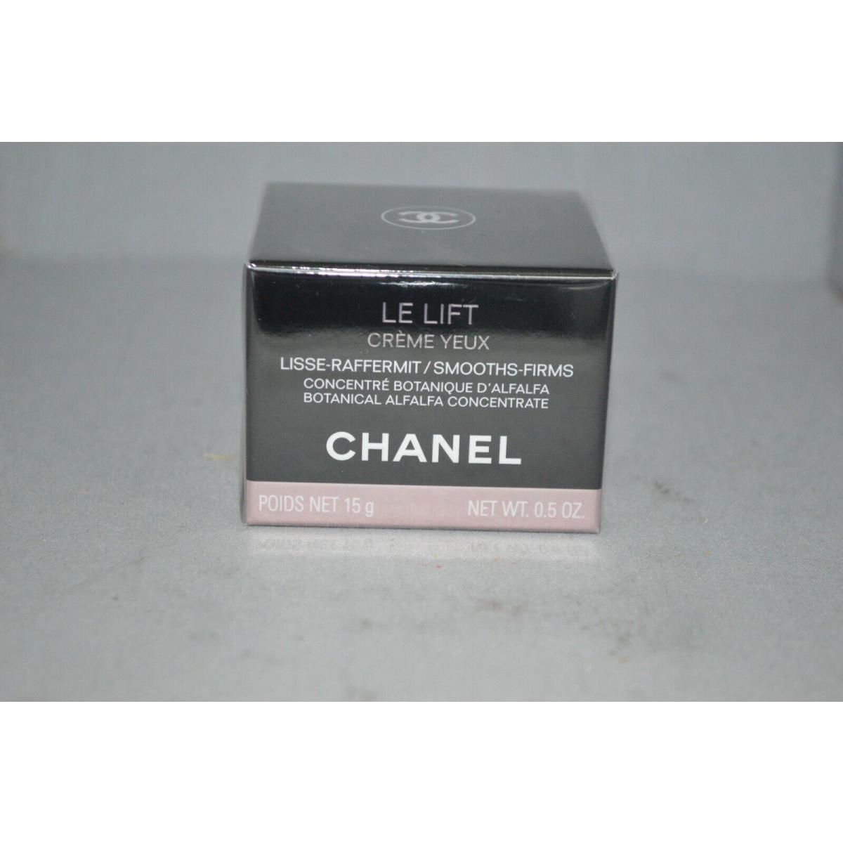 Chanel Le Lift Creme Yeux Botanical Alfalfa Concentrate 0.5oz Box