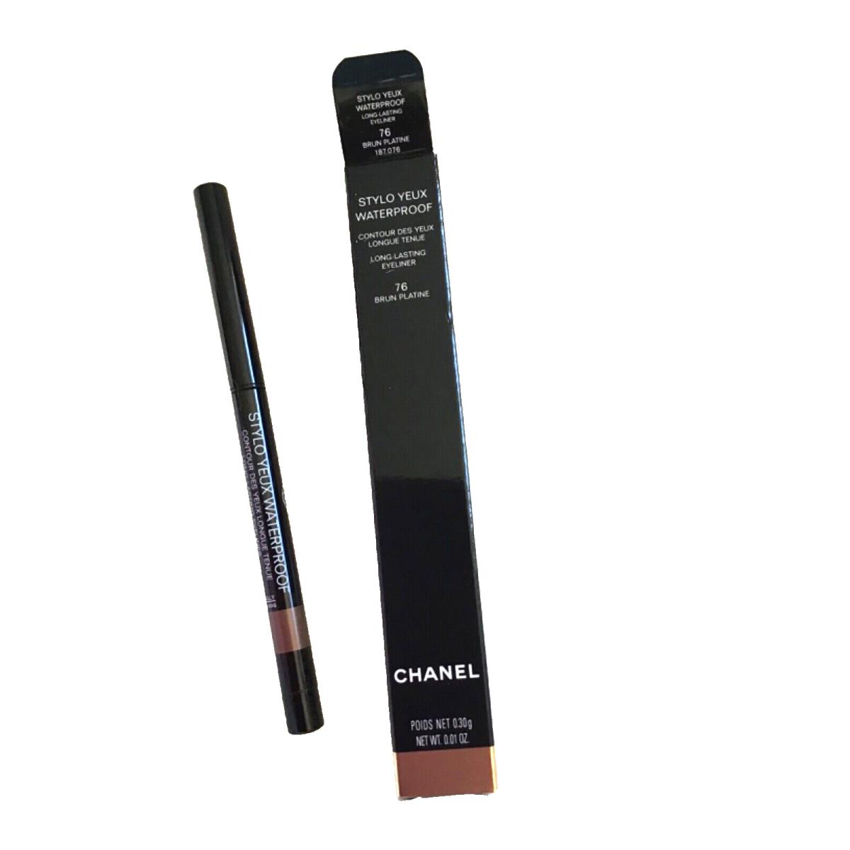 Chanel Stylo Yeux Waterproof Long Lasting Eyeliner 76 Brun Platine