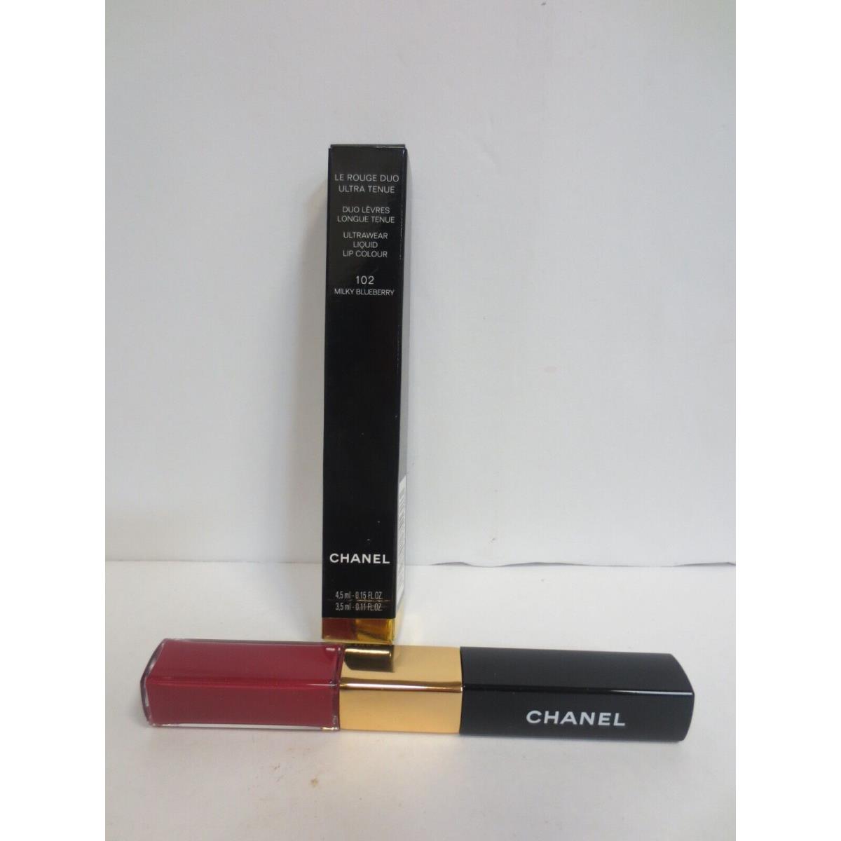 Chanel LE Rouge Duo Ultra Tenue Ultrawear Liquid Lip Colour 102 Milky Blueberry